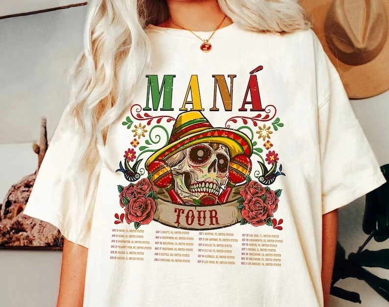 Mana Shirts, Mana Tour 2023 Tee, Mana Concert Shirt, México Lindo