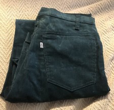 EUC 1980s Levi  s Dark Green Corduroy Jeans Pants White Tab 32x31