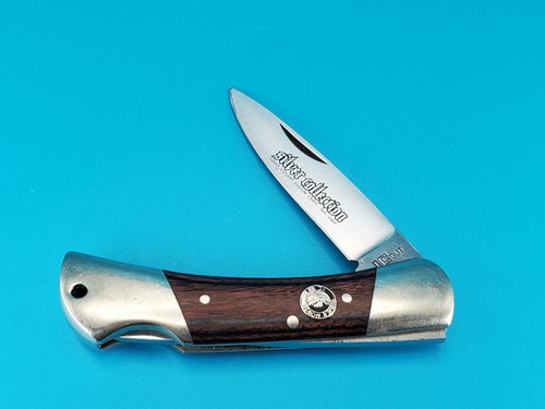 Vintage IC Cut Silver Moose Silver Collection Lockback Messer! Japan! - Bild 1 von 8