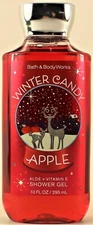 Bath & Body Works WINTER CANDY APPLE Hair Face Body Wash Shower Gel 10oz
