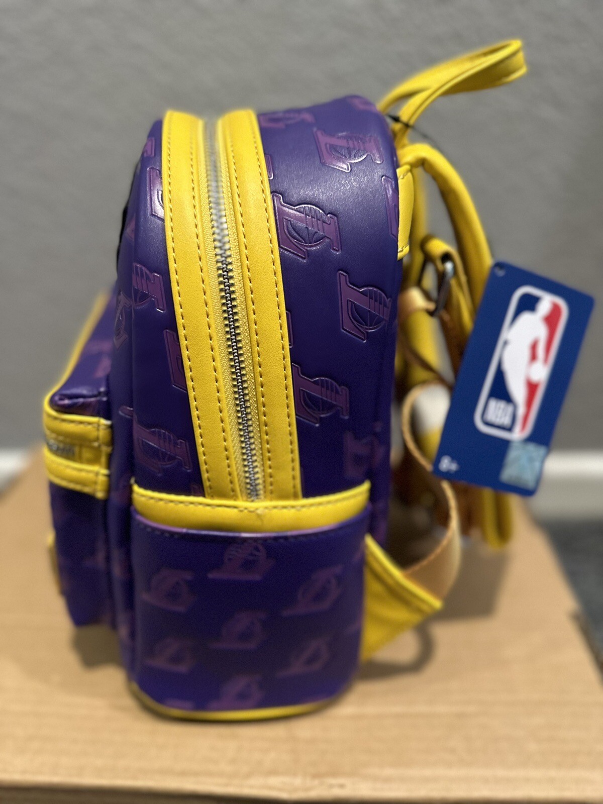 Los Angeles Lakers Loungefly Backpacks And Purse Crossbody Bag image 8