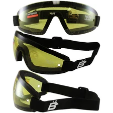 3 BIRDZ WING SKYDIVE SKYDIVING GOGGLES PARAGLIDING YELLOW UV400
