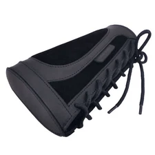 Leather Rifle Buttstock Slip-on Suede Shotgun Recoil Pad Gun Cheek Rest Cover