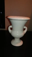 Haeger Pottery #744-36 Ivory/Beige Planter Urn Pedestal with handles