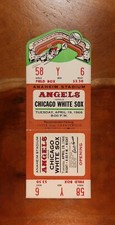 Angel Stadium Inaugural HOME OPENER 1966 Gene Autry Angels OPENING GM Ticket NM