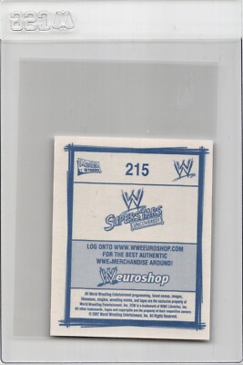 スポーツ選手 undertaker 2007 Topps WWE Sticker Undertaker #215 | eBay