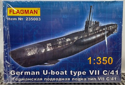 FLAGMAN #235003 GERMAN U-BOAT TYPE VII C/41 -1/350 scale Kit