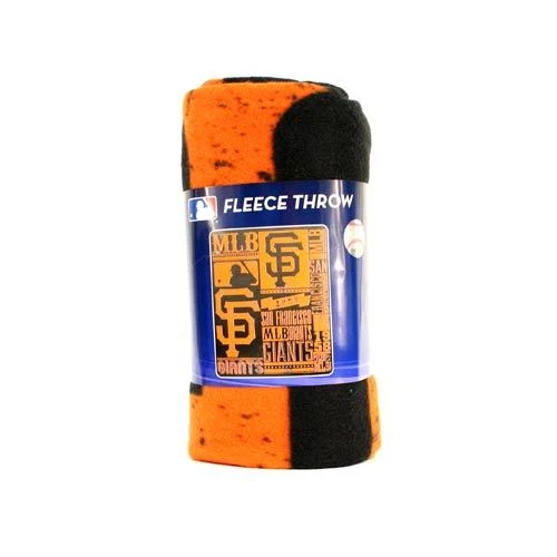 SOFT FLEECE THROW 50"x 60" STADIUM BLANKET NEW BASEBALL - PICK YOUR TEAM