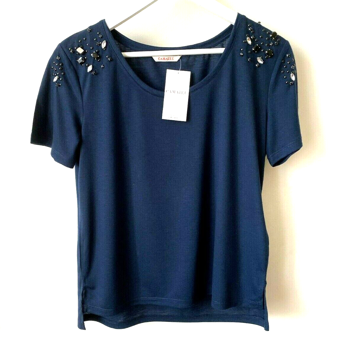 SMILEY - T-shirt marinière femme écru | be camaïeu