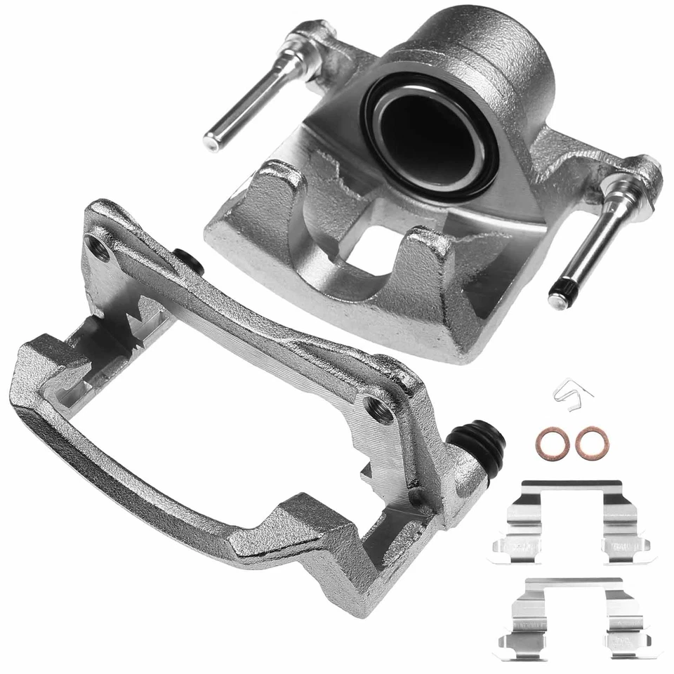 2x Pinzas de freno delanteras con soporte para Chevrolet Prizm Toyota Corolla 1998-2002 Foto 3 de 4