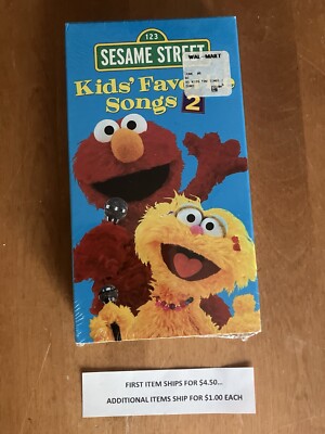 VHS Tape   Sesame Street - Kids' Favorite Songs 2   $8.00   New   Ship $4.50/$1