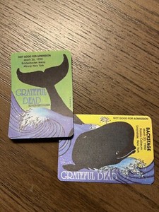2 Grateful Dead Back Stage passes Puzzle series 4-26-90 and4-30-90 not repros