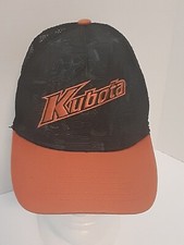 K-Products Kubota Hat Black/Orange Mesh Back Snapback