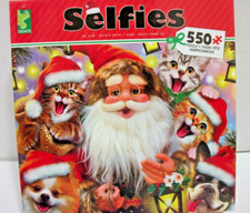 Ceaco 550 Piece Jigsaw Puzzle  Poster  Selfies Santa  Christmas Pets SEALED