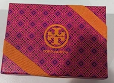 Tory Burch Gift Card Box with orange band 4" x 5.25"
