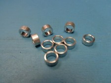 (10) 80123900 6mm ROUND x 3mm LONG ALUMINUM SPACER STANDOFF 4.3mm HOLE NEW