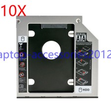 10PCS For Dell E6320 E6420 E6520 E6530 E6330 2nd SATA Hard Drive SSD HDD Caddy