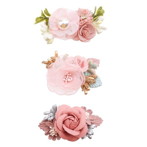 Sunday State 4-Piece Flower Shaped Hair Clips One Size  display picture 1