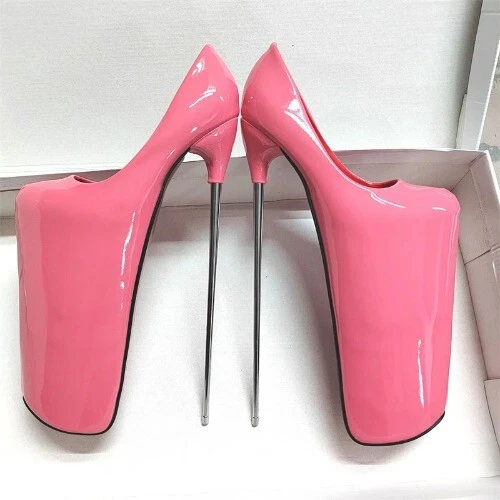 Zapatos de tacón alto Pole Dance 19/22/30 cm plataforma extrema mujer hebilla al tobillo talla Foto 2 de 4