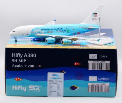 SQ Wings 1:200 Hi Fly AIRBUS A380 Diecast Aircraft Jet Model