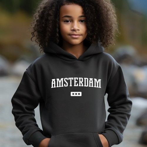 Amsterdam Youth Hoodie | Amsterdam Youth Pullover Hoodie | Amsterdam Hoodie - Picture 3 of 6
