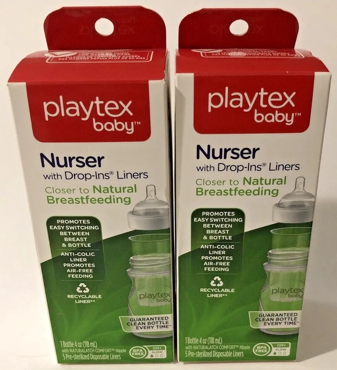 Playtex drop ins 4 cheap oz