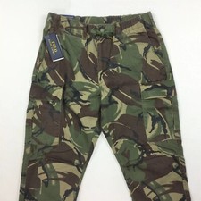 Polo Ralph Lauren Slim Fit Elastic Waist Military Army Camo Chino Cargo Pants