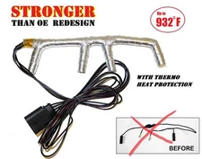 UPGRADED 4-Wire Glow Plug Wiring Harness W/Thermo Heat Cover For 02-03 VW Beetle