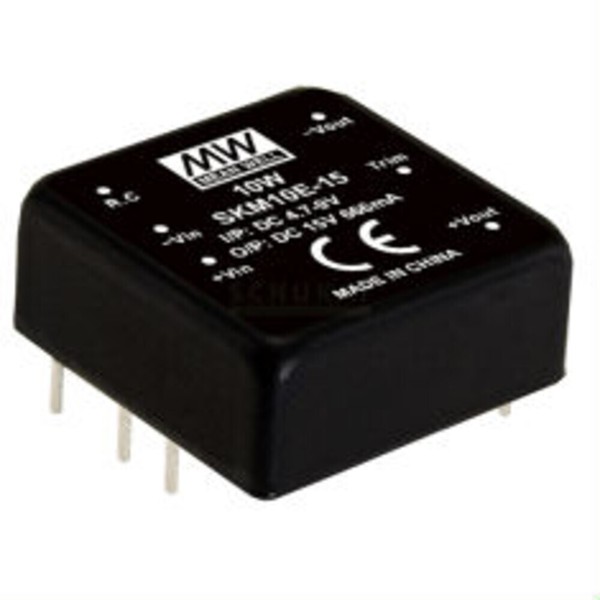 Meanwell SKM10E-15, Dc Dc-Wandler, 4,7-9V:+15V 666Ma 10W-image