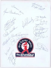 1988 Mets Old Timers Day Signed Folder Program 1969 Mets Tommie Agee 16 Auto Coa