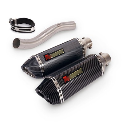 For Ducati Scrambler 821 800 Monster 797 2015-2023 370MM Mid Link Pipe Muffler