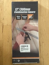 RONGPRO 12“ Combination Square Inch/Metric Metal Stainless Steel Combo Measure