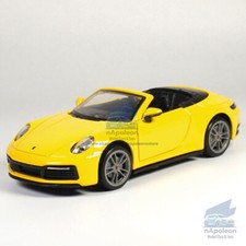 1:32 Porsche 911 Carrera Cabriolet Model Car Diecast Toy Vehicle Kid Gift Yellow