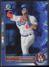 2022 Bowman Draft Sapphire Wilman Diaz BDC-167 Prospects | Los Angeles Dodgers