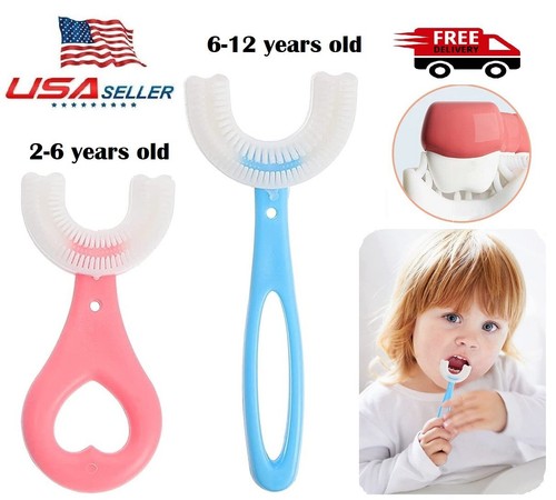 4PCS Children's U-Shape Toothbrush for Kids 2-12 Years Old Teeth Oral Care Tool - Picture 11 of 16