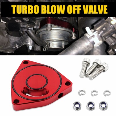Turbo Blow Off Valve Plate Spacer BOV Fit 2015-2021 Honda Civic Vortex Red EOA