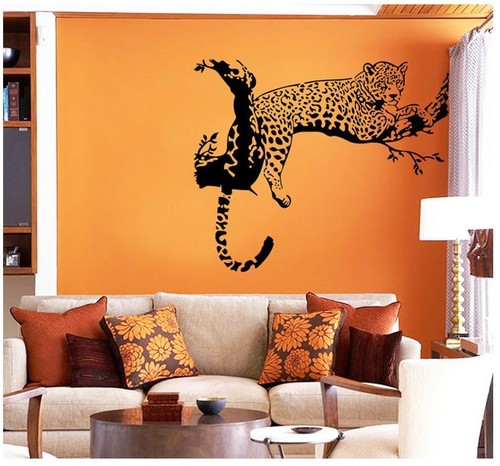US STOCK Huge Wall Sticker Leopard Panther Lobby Living Room Bedroom Decal Mural - Picture 2 of 4