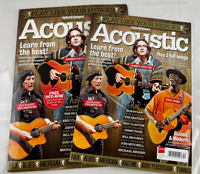 Play Like Your Heroes Guitar Techniques Magazine Acoustic Issue, James Taylor..