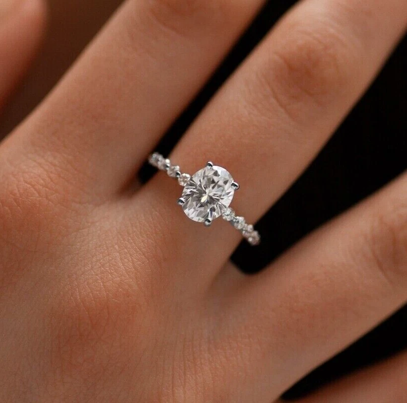 Promise rings oval cut deals