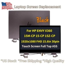 HP ENVY X360 15-CP0000 15-CP0001NA 15-CP0095NR LCD Touch Screen Full Assembly