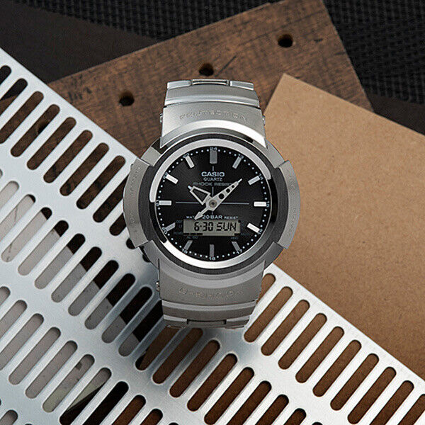 AWM-500D-1AJF AWM-500 Full Metal Silver x Black Wrist watch AWM-500D-1AJF AWM-500 Full Metal Silver x Black Wrist watch
