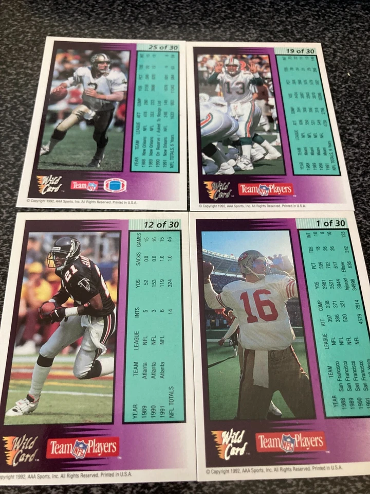 1992 WILD CARD FIELD FORCE SILVER CARDS YOU PICK - Image 2 of 2