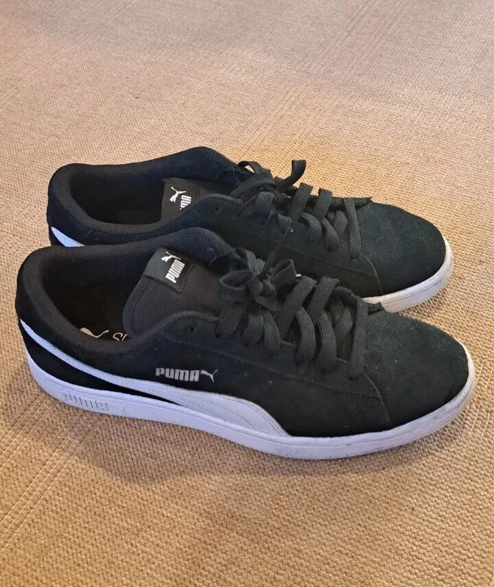 Size 9.5 - PUMA Smash Black White - 364989-01 Sneakers mens soft foam | eBay