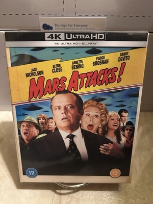 Mars Attacks 4K Full Slip SteelBook UHD Blu-ray Ultimate Collectors Edition 1996