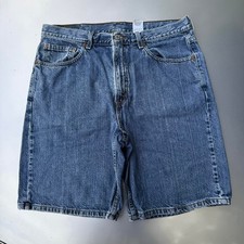 Y2K Levi's 550 Relaxed Fit baggy blue denim shorts 38"