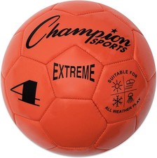Champion Sports Extreme Soccer Ball, Size 4 - Orange