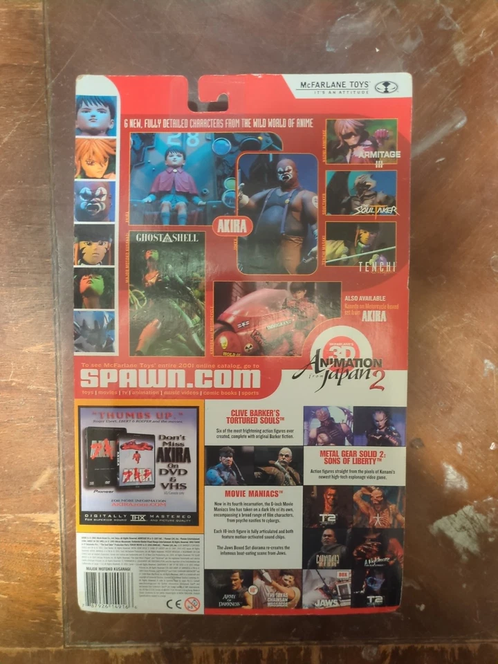 Figura de anime Ghost In The Shell Major Motoko Kusanagi 2001 McFarlane Toys nueva Foto 3 de 3