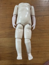 22 Vintage Composition Doll Body Porcelain Arms Light Skin Complexion New