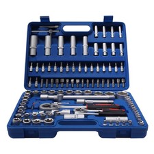 108pcs Ratchet Wrench Mechanics Tools Kit Metric 14 And 12 Drive Socket Set