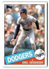 1985 Topps #493 Orel Hershiser